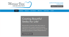 Desktop Screenshot of marinaviewdentistry.com